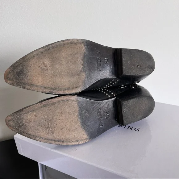 Anine Bing Charlie boots black with antique silver 38 - Picture 5 of 5